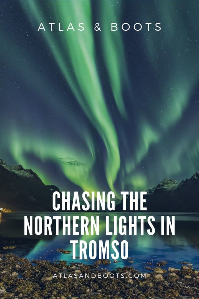 northern lights in tromso pinterest pin