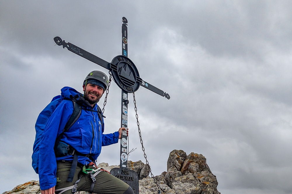 En la cima, mientras caminaba por la Travesía de Watzmann