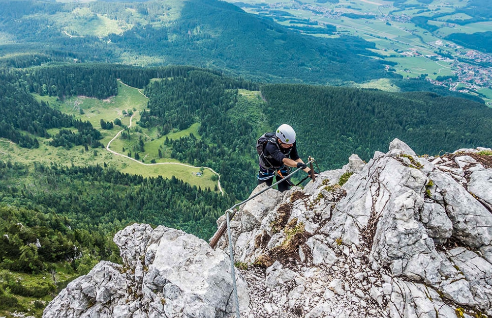 El Pidinger vía ferrata es una de las mejores caminatas en el Parque Nacional de Berchtesgaden