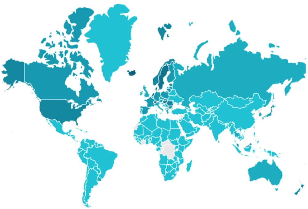 Ranked countries with the fastest in the world Atlas & Boots