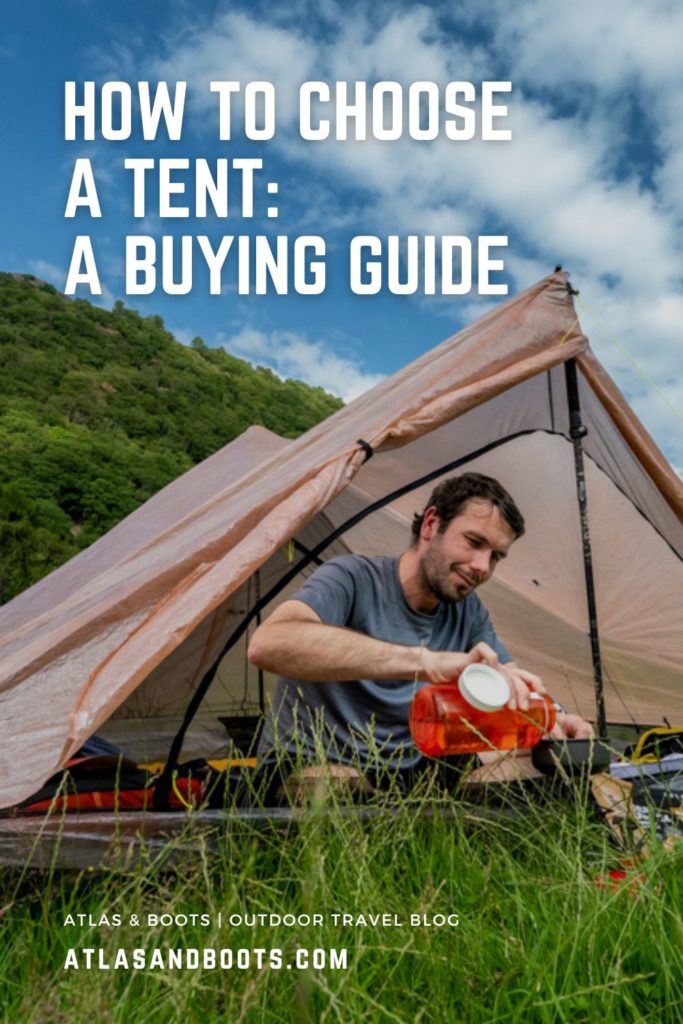 How to choose a tent Pinterest post