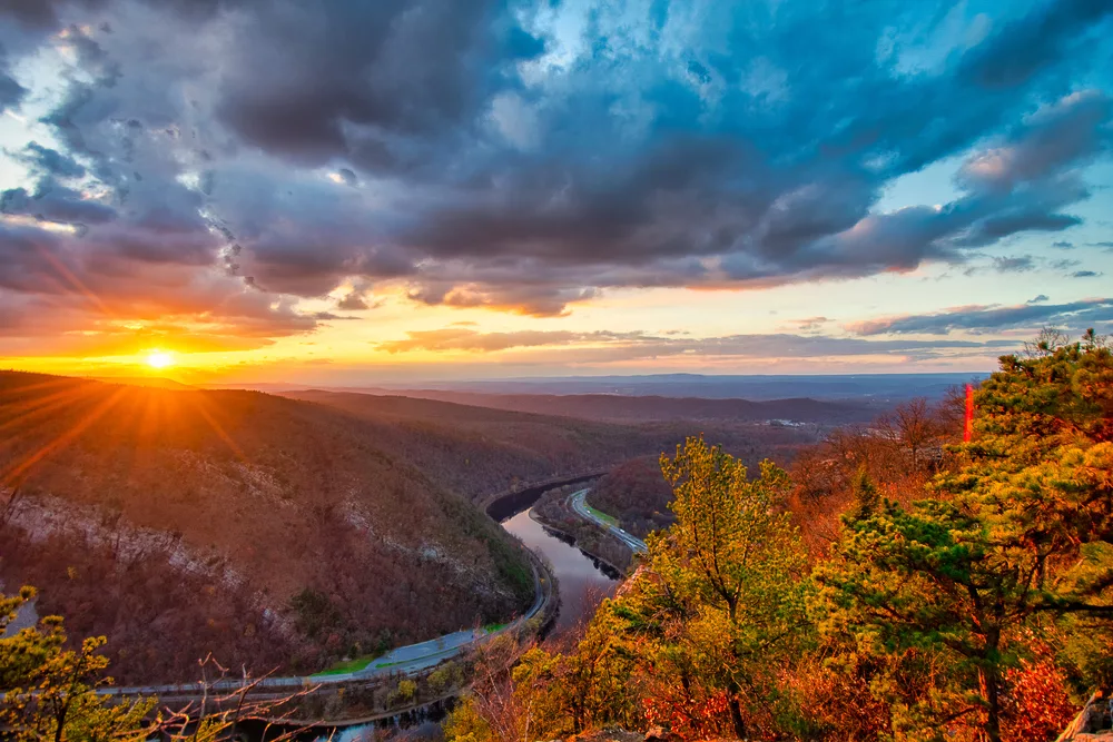 Atardecer en el Monte Tammany