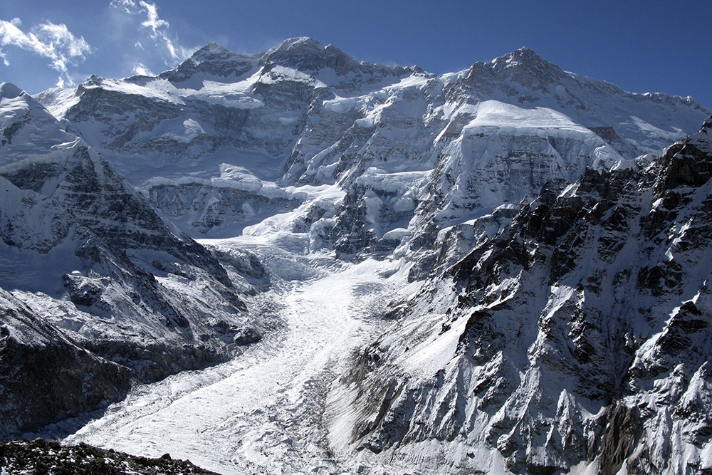 Kangchenjunga visto desde Pangpema en Nepal en una de las mejores caminatas desconocidas de Asia