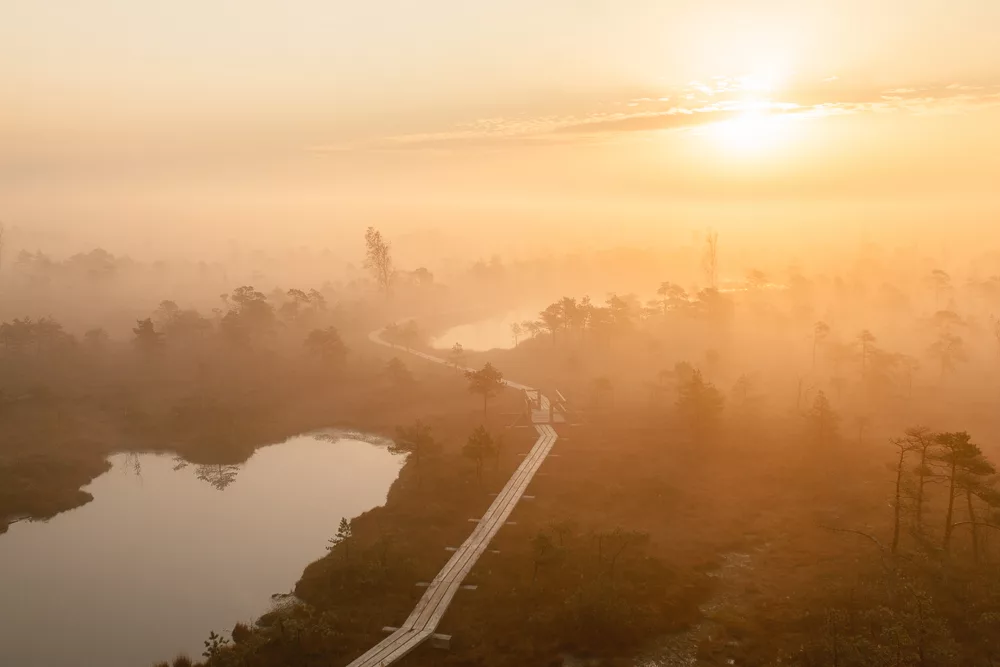 El amanecer sobre el Parque Nacional