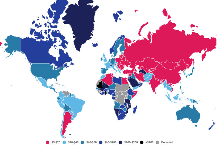 Cheapest in the world 2021 country ranking Atlas & Boots