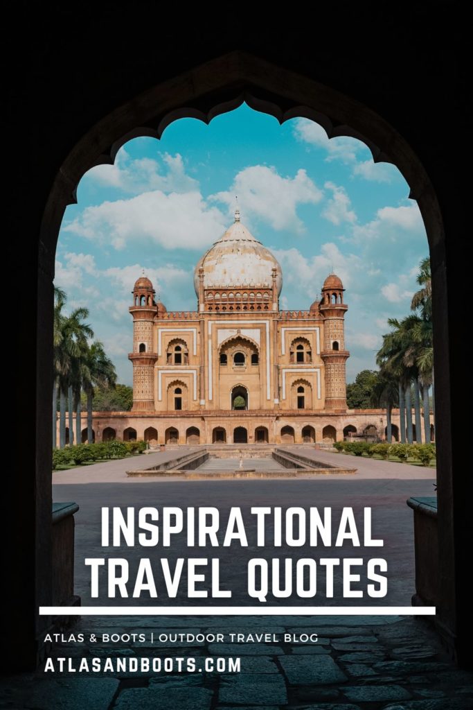 inspirational travel quotes Pinterest pin 2023