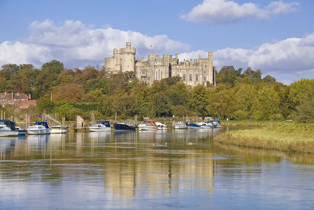 El castillo de Arundel, desde el río Arun, es una de las rutas de senderismo más populares de Inglaterra.