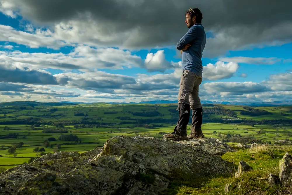 Descending Calf Top after climbing every mountain in the Yorkshire Dales