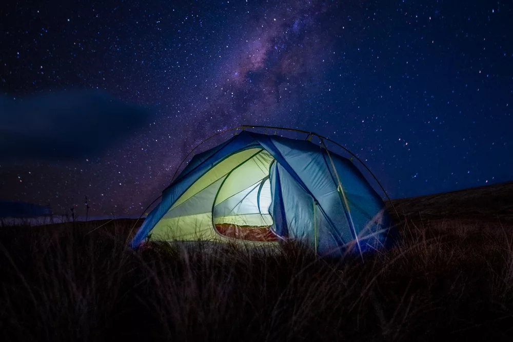 Camping under the stars in the Dales