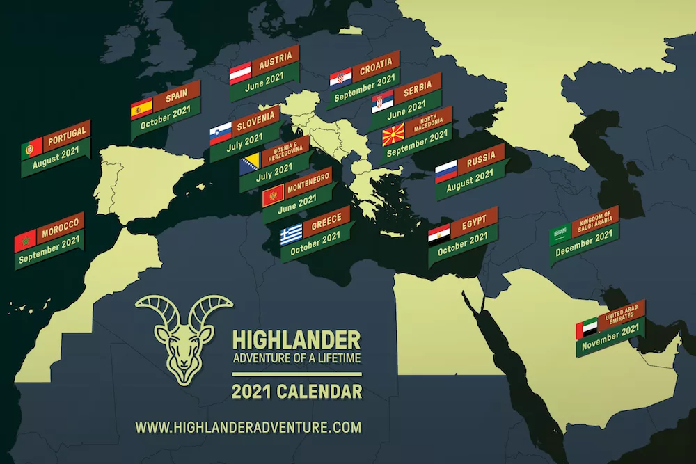 Highlander Adventure treks Calendar 2021