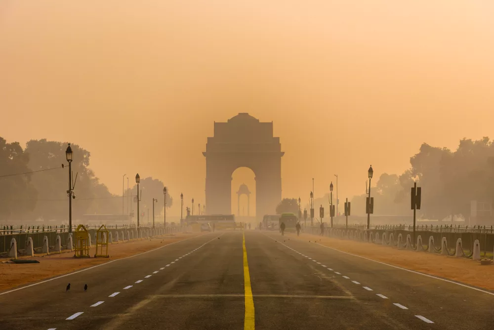 Delhi in thick smog