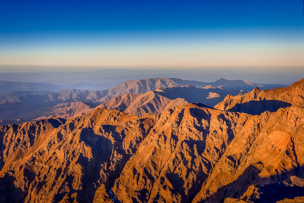 Sunrise over the Atlas Mountains of Morocco