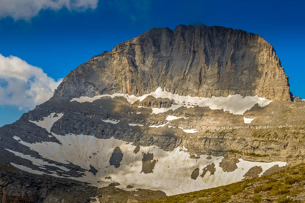 Mount Olympus seen from the trail, one of the Highlander Adventure treks