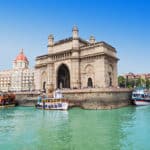 The Taj Mahal Palace Hotel and Gateway of India in Mumbai, India