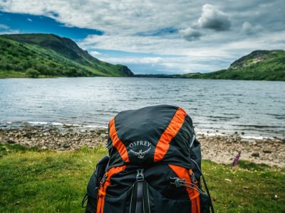 A backpack as part of our Coast to coast guide