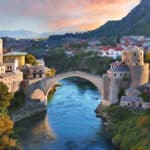 Stari Most, an Ottoman bridge in Bosnia and Herzegovina