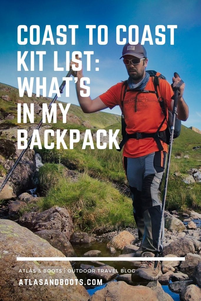 Coast to Coast kit list Pinterest pin