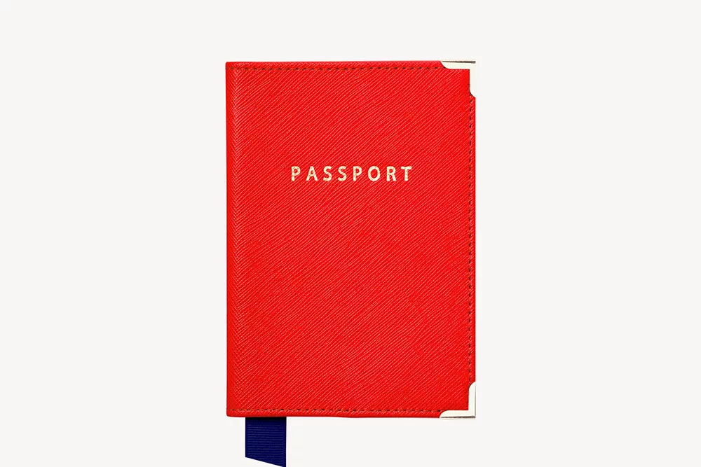 Aspinal of London passport cover is one of our Christmas gifts for travellers