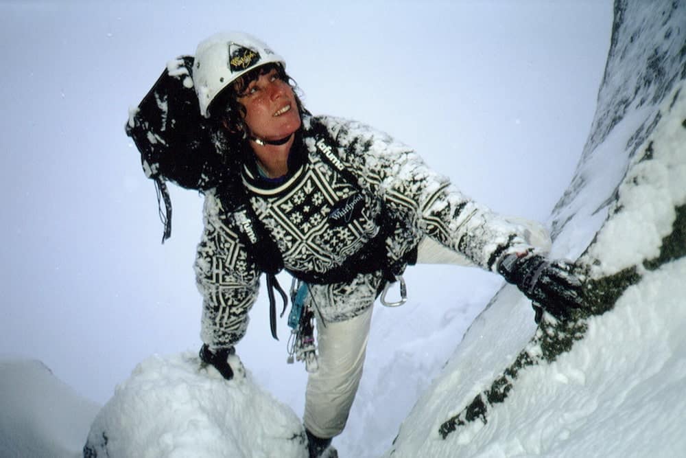 first ascents by female mountaineers: Catherine Destivelle scaled the Six Classic North Faces