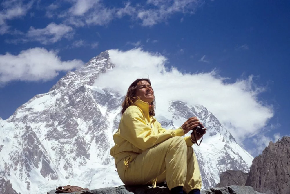 Wanda Rutkiewicz on K2 in 1986: first ascents by female mountaineers