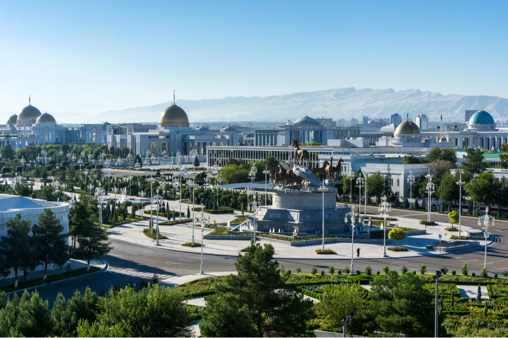 Ashgabat in Turkmenistan which has the world's slowest internet
