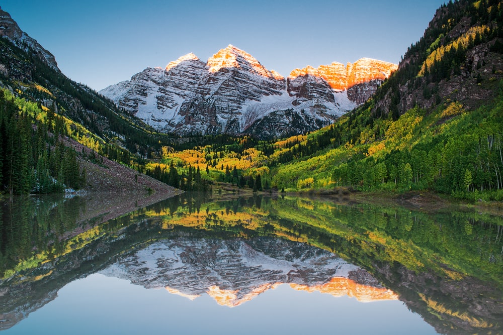 Most beautiful mountains in America: Maroon Bells