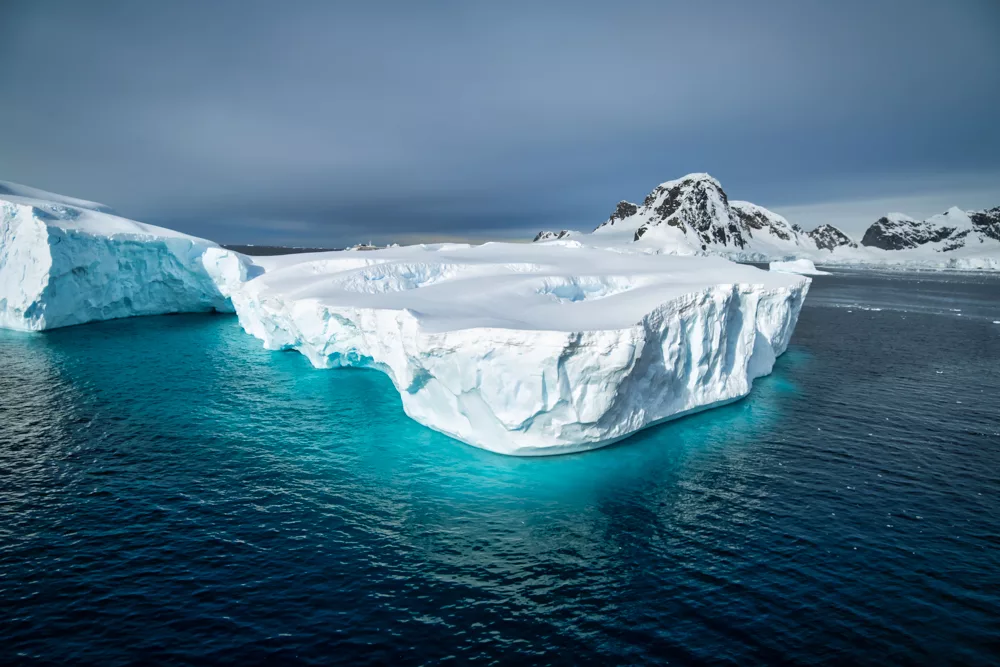 A dramatic iceberg