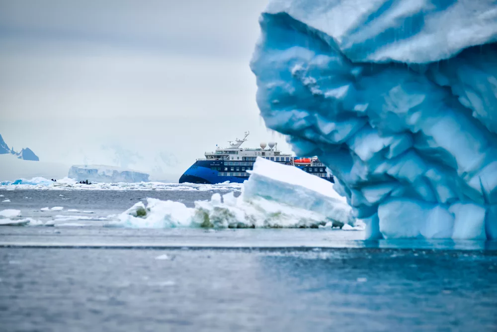Our expedition ship Ocean Victory is a reason to visit Antarctica 