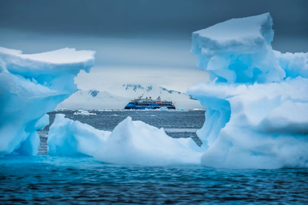 Our expedition ship Ocean Victory is a reason to visit Antarctica 