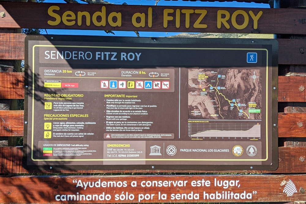 Allow 8-10 hours to do the Fitz Roy day hike