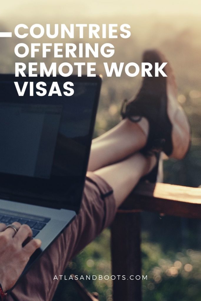 Countries offering remote work visas Pinterest Pin