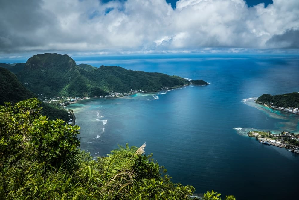 An ocean scene in American Samoa, home to one of the least-visited US national parks