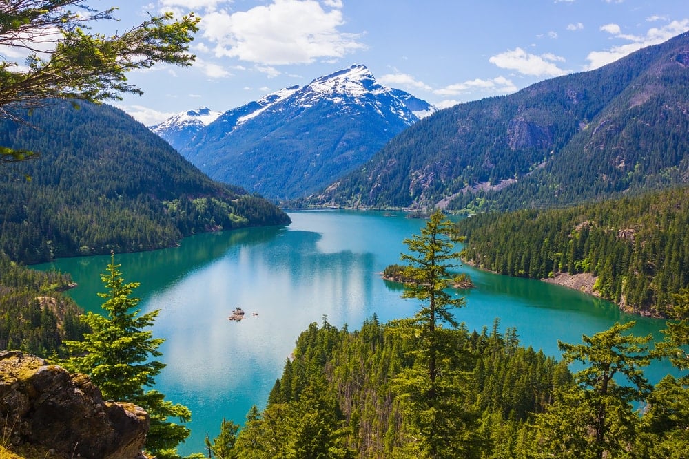 Diablo lake in the North Cascades National Park