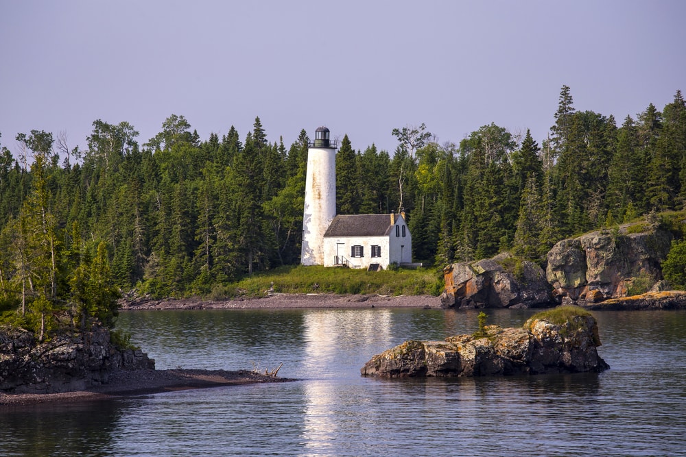 Harbor Lighthouse in Isle Royale, one of the least-visited US national parks