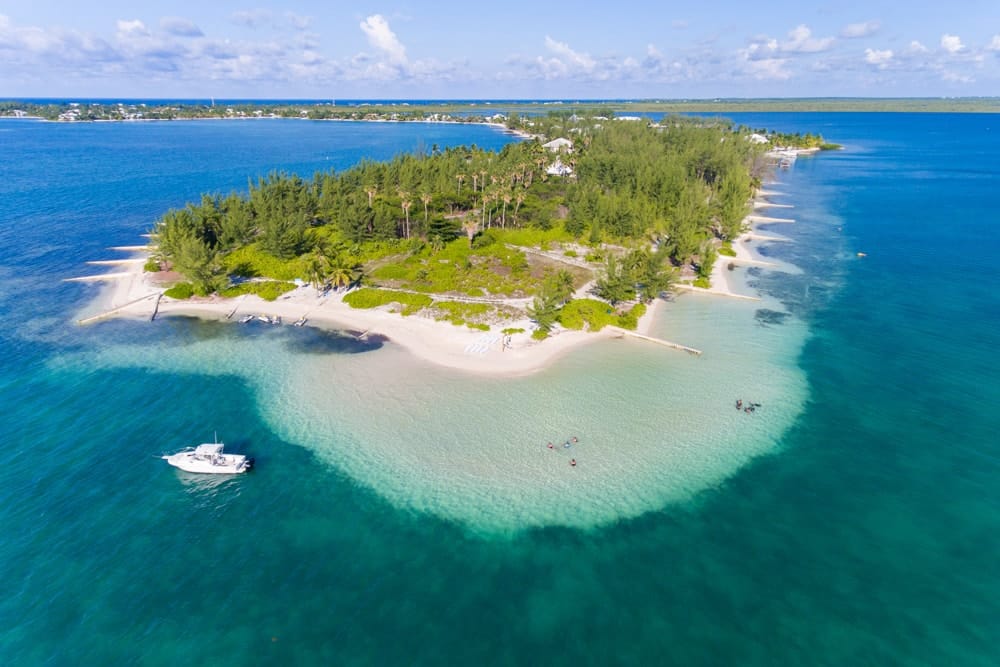 Aerial view of Starfish Point in Grand Cayman