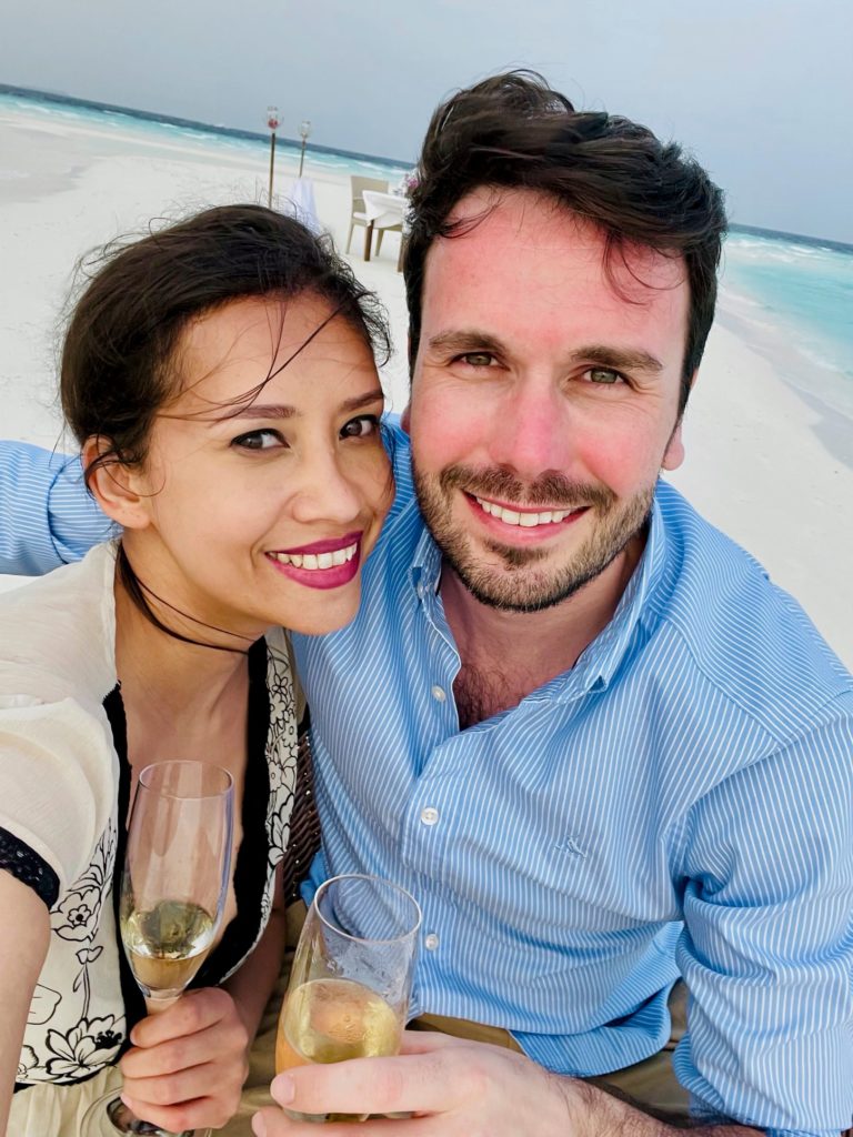 Peter & Kia at Baros Maldives