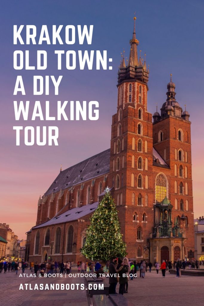 DIY Kraków Old Town walking tour Pinterest pin