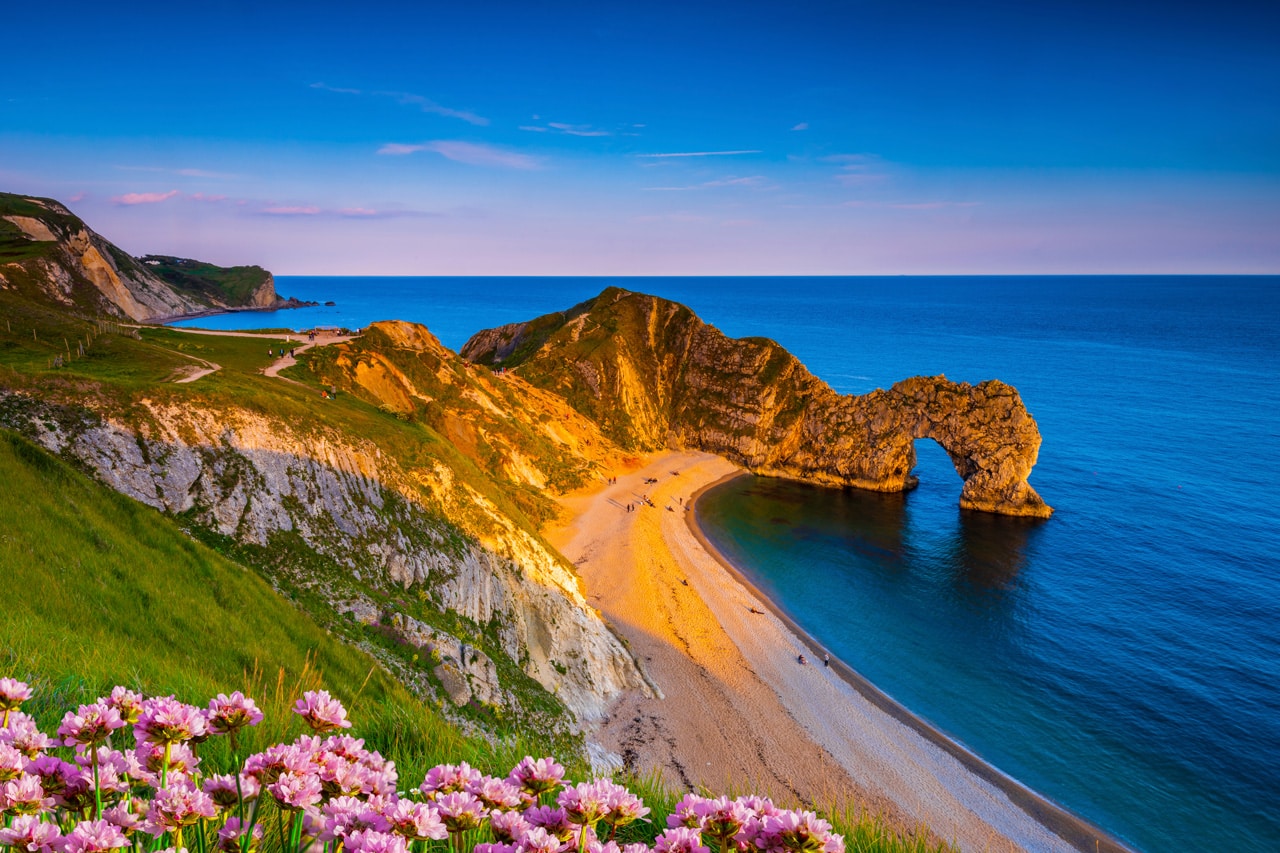 Durdle Door is one of the most iconic sights of the Jurassic Coast