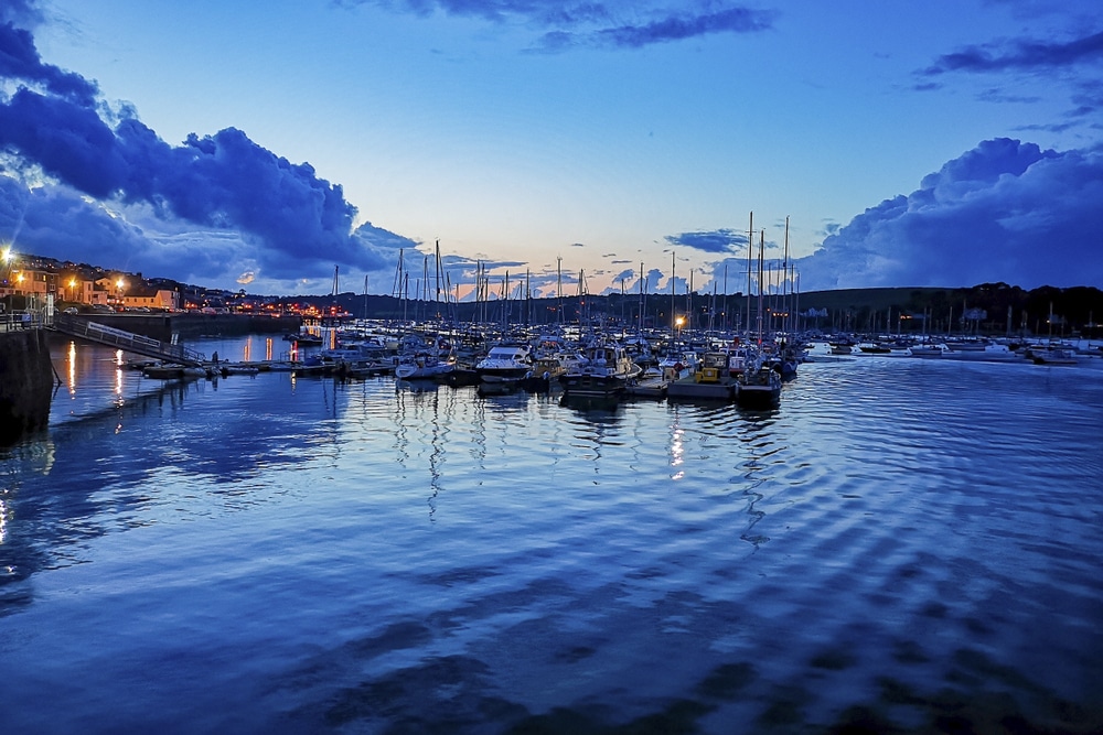 Sunset at Falmouth Harbour: where to stay in cornwall