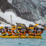 A group photo taken while Kayaking in Svalbard