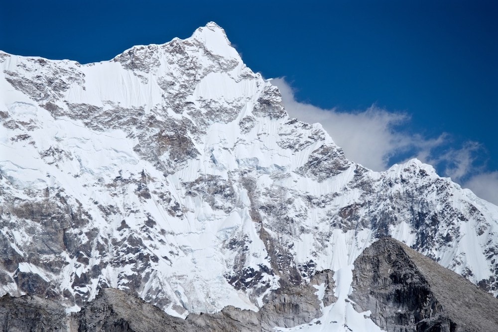 Gangkhar summit in Bhutan as seen from the Snowman Trek– one of the world's most dangerous hikes