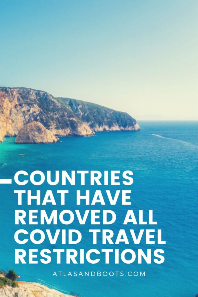 countries that have removed all covid travel restrictions Pinterest pin