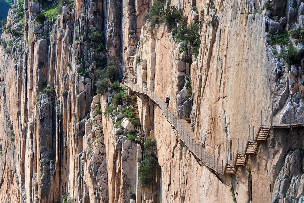 A boardwalk along the El Caminito del Rey – one of the world's most dangerous hikes