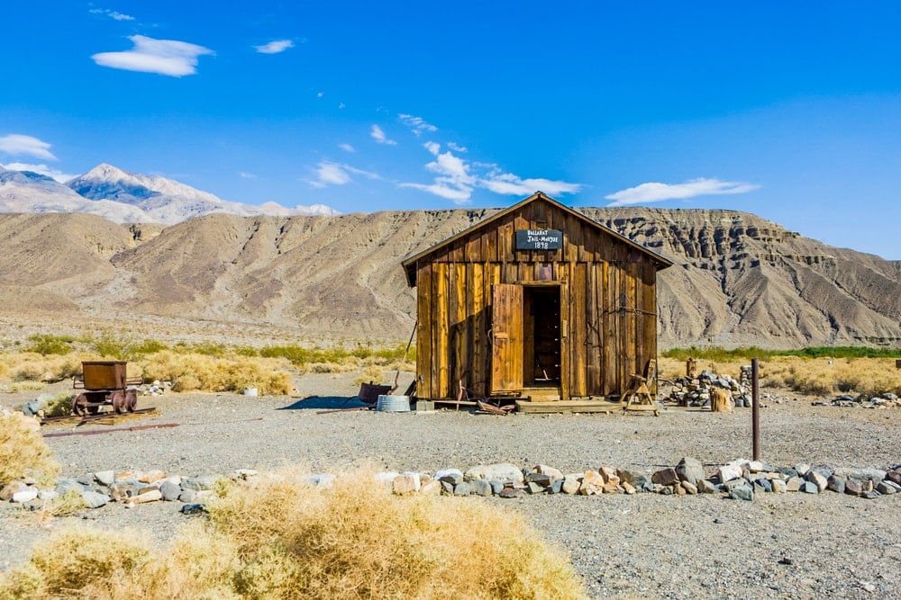 An abandoned hut at Panamint City Ghost Town 