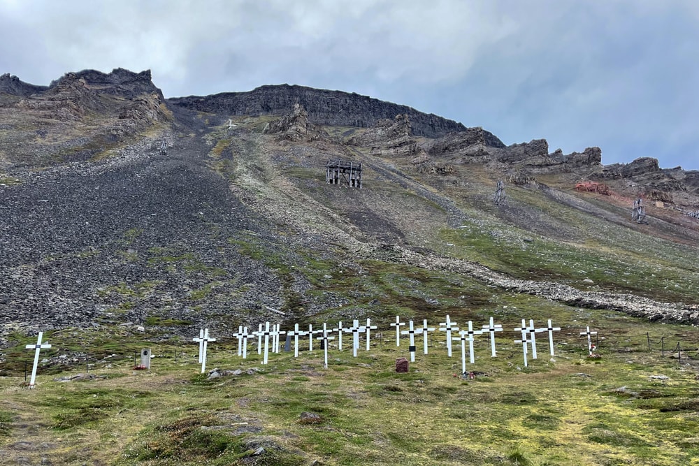 The last cemetery in Longyearbyen 