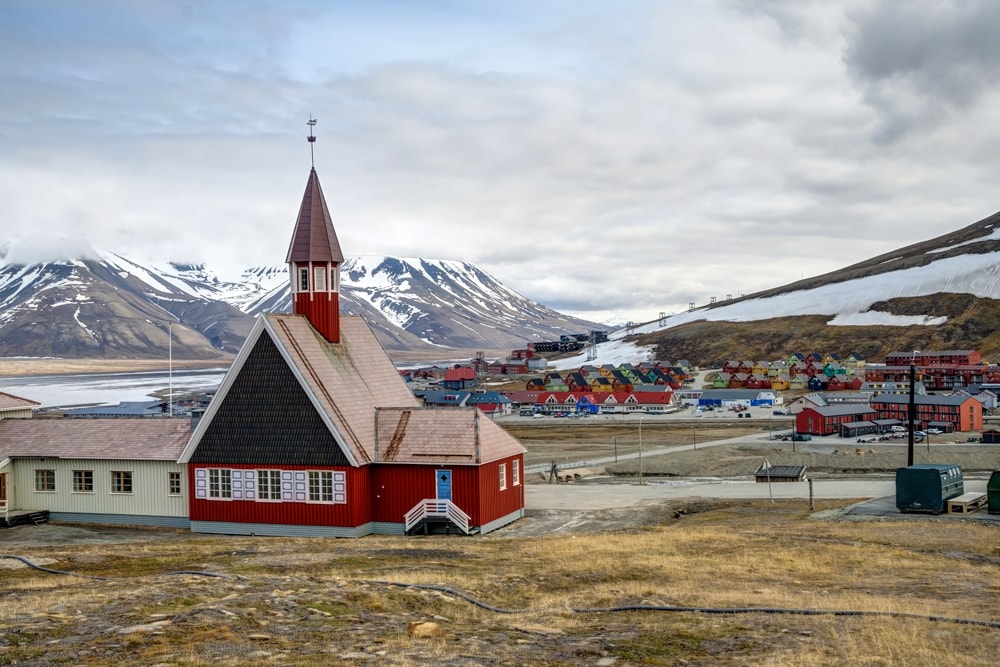 Svalbard Church in Longyearbyen, the world’s northernmost town