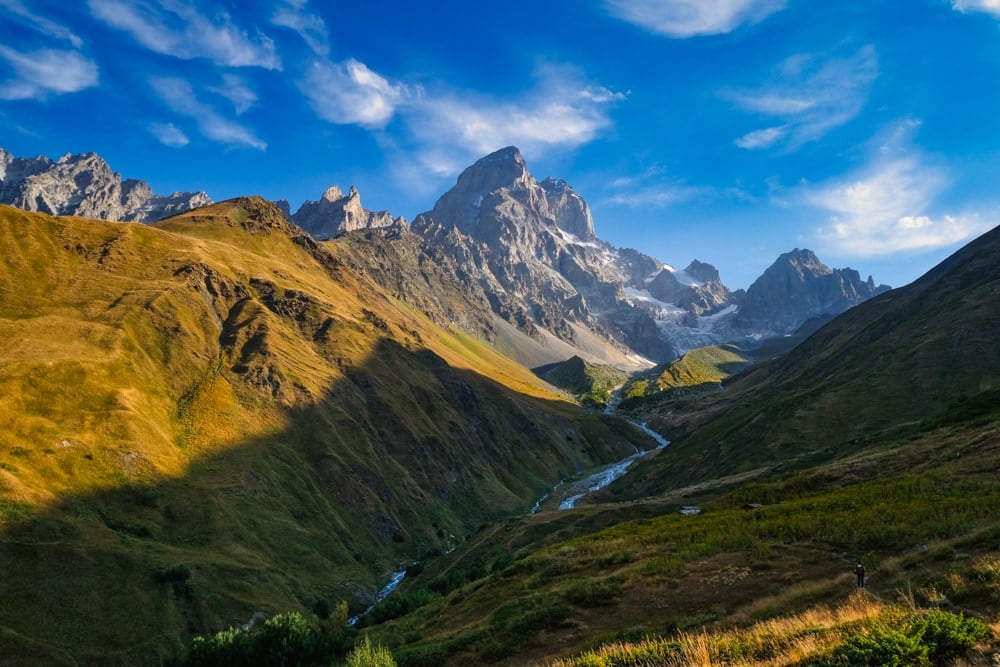 Mount Ushba on the Highlander Svaneti