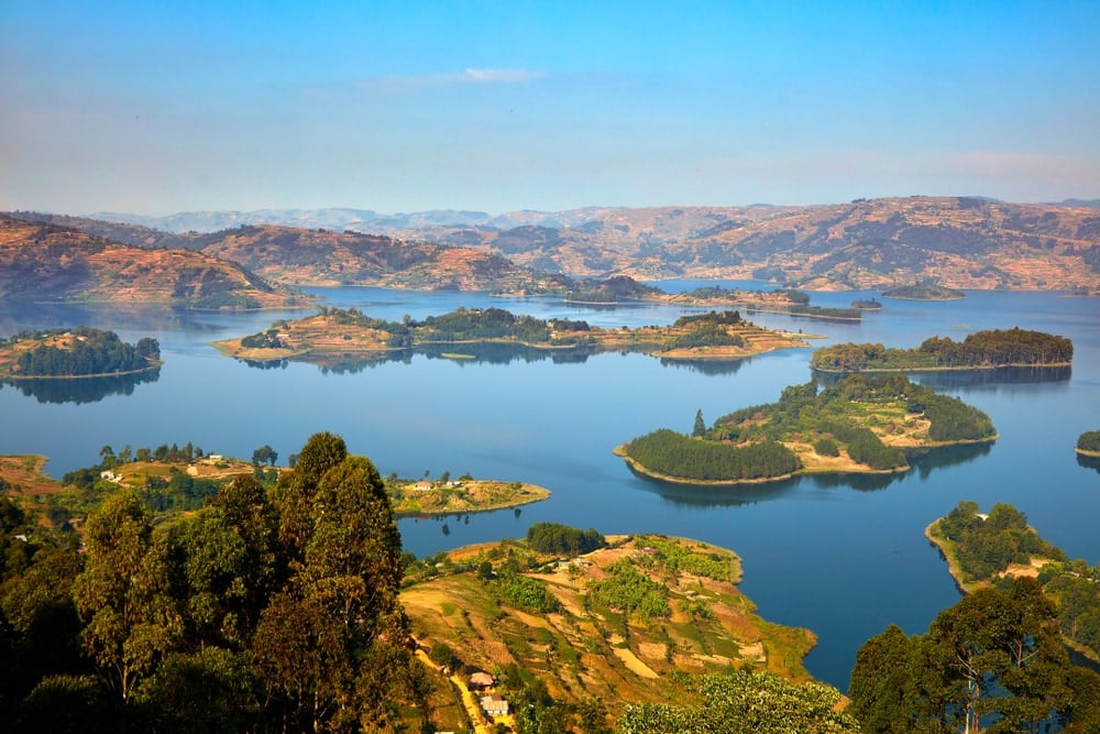 Lake Bunyonyi in Uganda