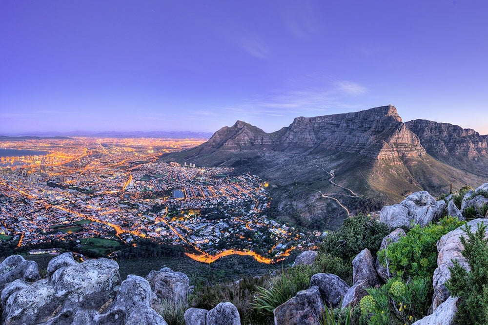 Cape Town at dusk