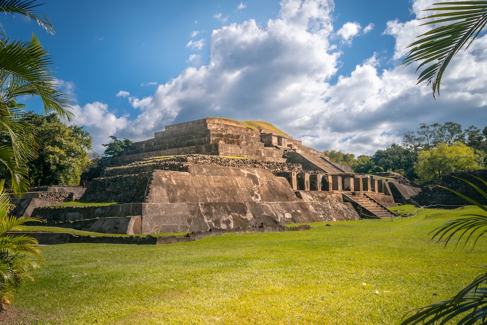 The main pyramid at Tazumal